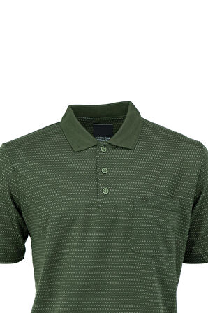 Oppland Erkek Polo Yaka Cepli Kısa Kollu Tam Kalıp Normal Kesim Pamuklu Kumaş T-Shirt