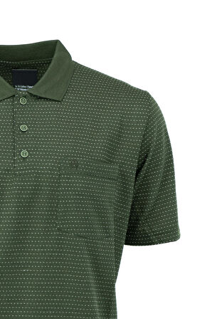Oppland Erkek Polo Yaka Cepli Kısa Kollu Tam Kalıp Normal Kesim Pamuklu Kumaş T-Shirt