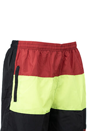 Oppland Erkek Deniz Şortu Beli Lastikli ve Bağcıklı Cepli içi File Astarlı Su Tutmayan Hafif Kumaş