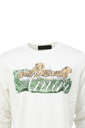 Erkek Mevsimlik Amir Premium Pamuklu Kumaş iki iplik Sweatshirt Logolu Model Regular Fit