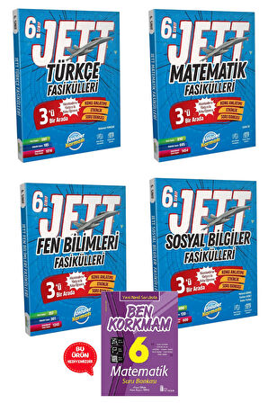 6.Sınıf Ünlüler Jett Fasikülleri Seti (Türkçe-Matematik-Fen Bilimleri-Sosyal Bilgiler) 2025-2026