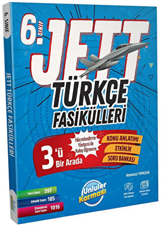 6.Sınıf Ünlüler Jett Fasikülleri Seti (Türkçe-Matematik-Fen Bilimleri-Sosyal Bilgiler) 2025-2026