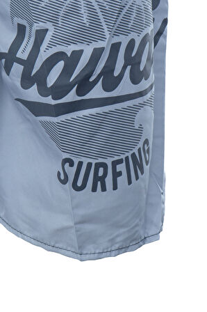 Oppland Erkek Deniz Havuz Şortu Sportif Baskılı Beli Lastikli ve Bağcıklı Cepli SuTutmayan Rahat