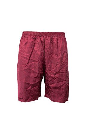 Oppland Erkek Saten Kumaş Şort Düz Renk Beli Lastikli Cepsiz Hafif Kumaş