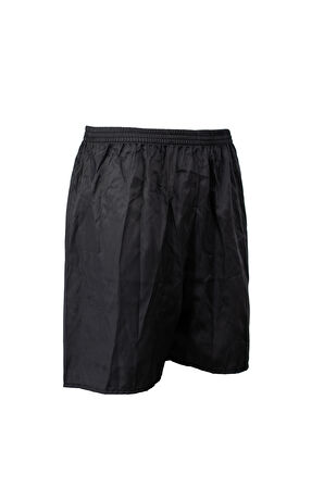 Oppland Erkek Saten Kumaş Şort Düz Renk Beli Lastikli Cepsiz Hafif Kumaş