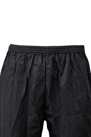 Oppland Erkek Saten Kumaş Şort Düz Renk Beli Lastikli Cepsiz Hafif Kumaş