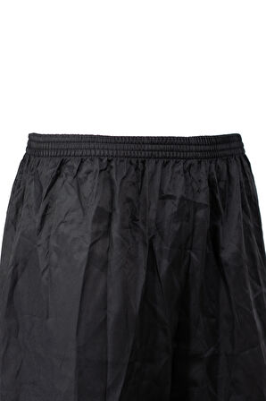 Oppland Erkek Saten Kumaş Şort Düz Renk Beli Lastikli Cepsiz Hafif Kumaş