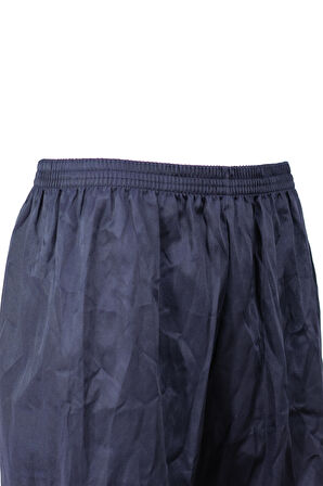 Oppland Erkek Saten Kumaş Şort Düz Renk Beli Lastikli Cepsiz Hafif Kumaş