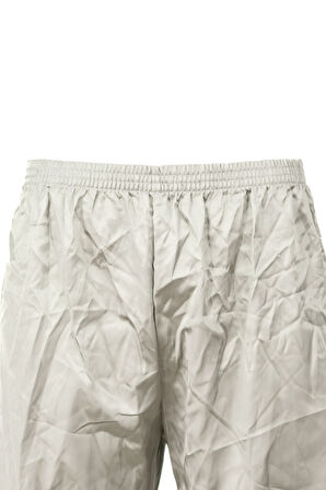 Oppland Erkek Saten Kumaş Şort Düz Renk Beli Lastikli Cepsiz Hafif Kumaş