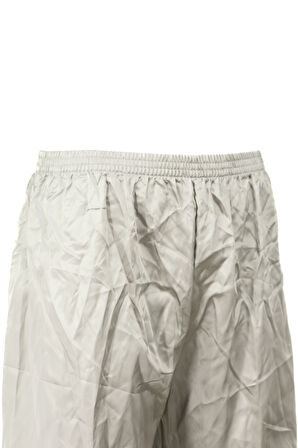 Oppland Erkek Saten Kumaş Şort Düz Renk Beli Lastikli Cepsiz Hafif Kumaş