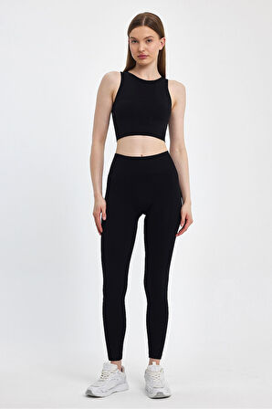 Alt Üst Takım Seamless Yüksek Bel Esnek ve Toparlayıcı Tayt ve Askılı Büstiyer