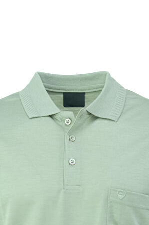 Oppland Erkek Polo Yaka Marka Arma Cepli Kısa Kollu Rahat Tam Kalıp Premium Pamuklu Kumaş T-Shirt