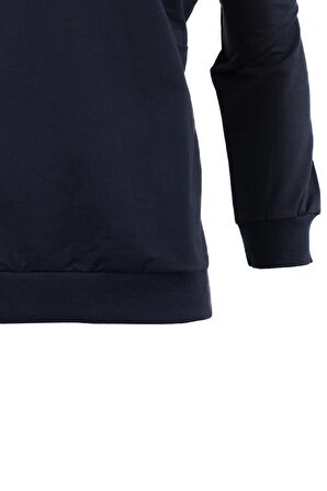 Erkek Mevsimlik Yarım Fermuarlı TamKalıp Likralı Premium Pamuklu Kumaş iki iplik Sweatshirt