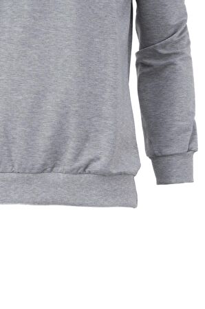 Erkek Mevsimlik Yarım Fermuarlı TamKalıp Likralı Premium Pamuklu Kumaş iki iplik Sweatshirt