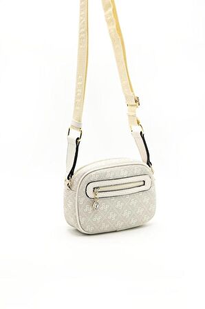 Silver  Polo Taş - Kemik NV1111 Kadın Çapraz Çanta