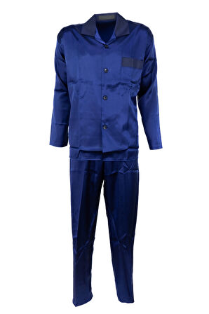 Oppland Erkek Pijama Takımı Şık Klasik Model Premium Lüks Saten Kumaş Voldam Model Cepli Tam Kalıp