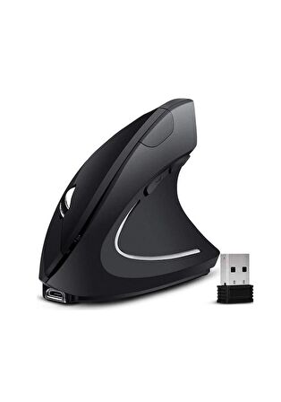 TechTic Kablosuz Oyuncu Mouse Bilek Destekli Ergonomik Dikey Mouse Vertical Mouse Fare Gamer 1600 DPI