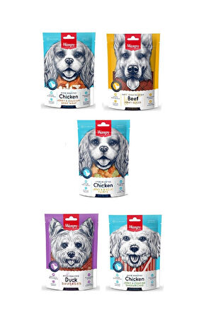 Wanpy 5 Çeşit Karma Köpek Ödülü 100 Gr. X 5 Adet