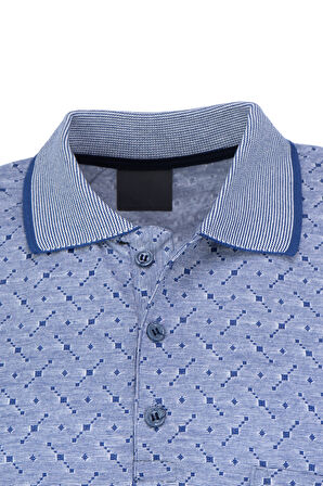 Oppland Erkek T-shirt Yazlık Cepli Kısa Kollu Modern Jakarlı Karelli Model Rahat Kesim Pamuklu Kumaş