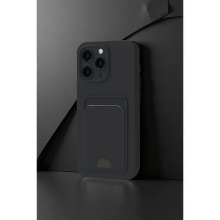 Apple iPhone 16 Plus Kılıf Kelvin Kartvizitli Silikon - Lacivert