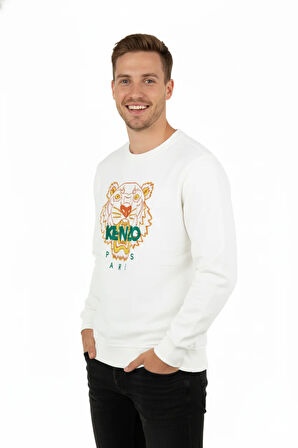 Oppland Erkek Sweatshirt Regular Fit Pamuklu Kumaş iki iplik OPES26KNZMOD13