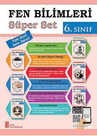Ata 6.Sınıf Yeni Nesil Sorularla Ben Korkmam Fen Bilimleri + Süper Set