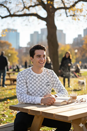 Oppland Erkek Sweatshirt Regular Fit Pamuklu Kumaş iki iplik OPES26GCCMOD15