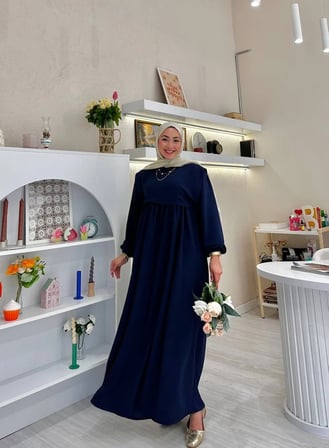 Lucia Tesettür Uzun Elbise TNS-4447