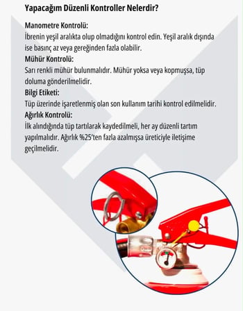 2 KG Kuru Kimyevi Tozlu Yangın Söndürme Tüpü Levha Yanında hediye – ABC Yangın Sınıfları İçin, İş Yerleri ve Depolarda Güvenlik