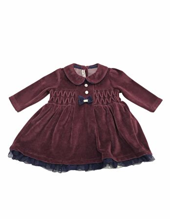 Babydoll Elbise Babydola Bordo 