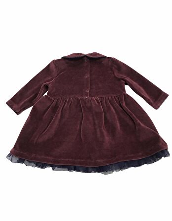 Babydoll Elbise Babydola Bordo 