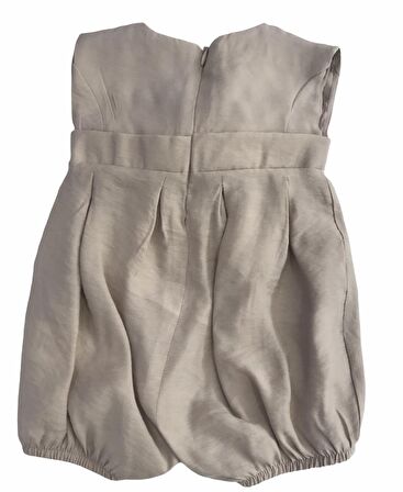 Babydoll Tulum Kahverengi Çiçekli