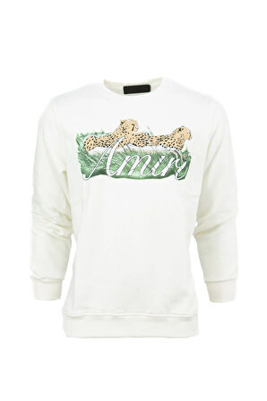 Oppland Erkek Sweatshirt Regular Fit Pamuklu Kumaş iki iplik Baskılı OPES26AMRMOD15