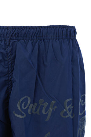 Oppland Erkek Deniz Havuz Şortu Sportif Baskılı Beli Lastikli Bağcıklı Cepli SuTutmayan Rahat Hafif