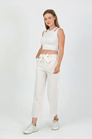 Zanosa Yüksek Bel Gabardin Günlük Pantolon TNS-4449