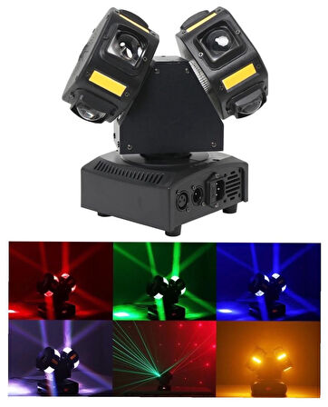 DJ PRO 120 WATT RGB LED EFEKT STROBE LAZER ALL IN ONE ROBOT IŞIK