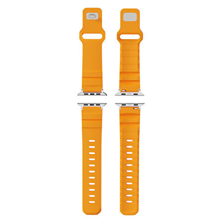 Apple Uyumlu Watch Seri 10-11 (42mm) Kordon 1/2/3/4/5/6/se/7/8/9 (38-40-41mm) KD-143 Silikon Kordon