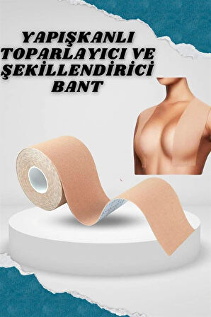 LitaeTrend Toparlayıcı Göğüs Bandı Şekillendirici Ten Rengine Uygun Esnek Hassas Ciltlere Uygun