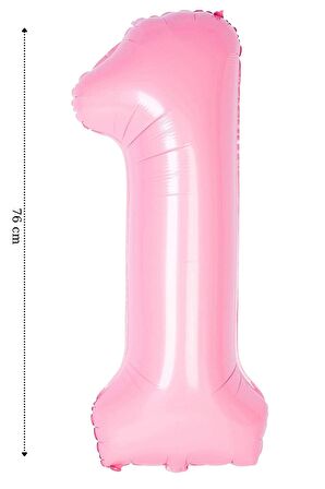 Folyo Balon 1 Rakamı Helyum Balon 76 cm