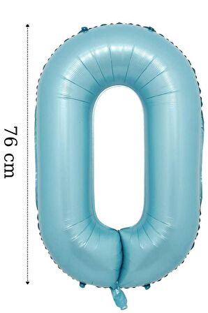 Folyo Balon 0 Rakamı Helyum Balon 76 cm