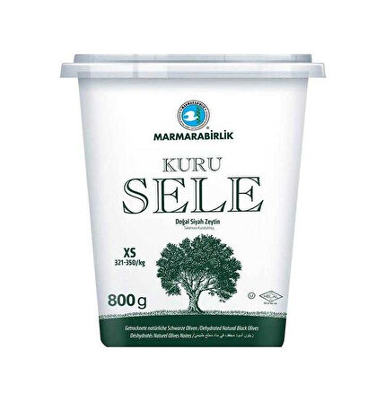 Marmarabirlik Kuru Sele 321-350 KB XS Siyah Zeytin 2 x 800 G