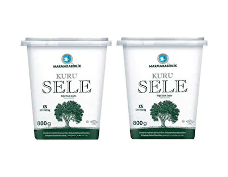 Marmarabirlik Kuru Sele 321-350 KB XS Siyah Zeytin 2 x 800 G