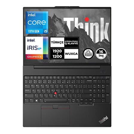 Lenovo ThinkPad E16 Gen 1 Intel Core i5-1335U 24GB 1TB+512GB SSD 16" WUXGA Freedos Taşınabilir Bilgisayar 21JQS1TTZX014