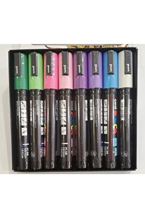 Uni Posca Unı Posca Pc-5m 8'li Set Pastel Renkler Mg5503