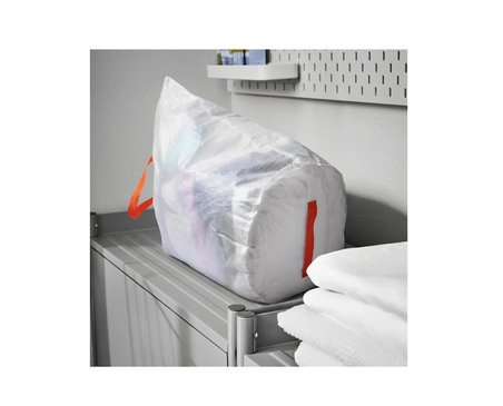 IKEA PÄRKLA çamaşır torbası, beyaz, 70 lt 