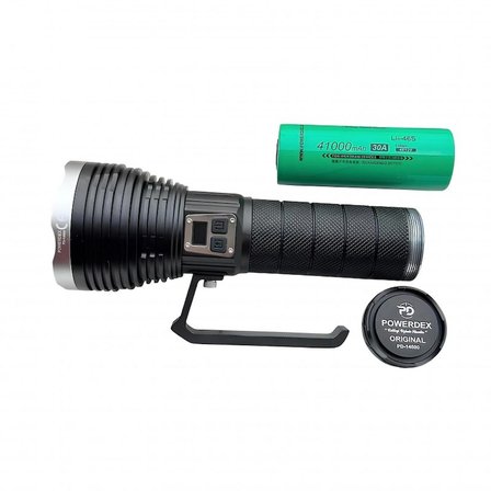 Powerdex PD-14500 Profesyonel El Feneri | 65W – 6500 Lümen – 41000 Mah – Çoban Feneri - Metal Gövde, Type-C Şarjlı, Dijital