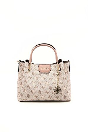 Silver  Polo Pembe - Somon NV1115 Kadın Omuz Çantası