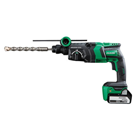 Hikoki DH18DPC-5.0 18V/5.0Ah 26mm 3.2j SDS Plus Kömürsüz Şarjlı Kırıcı Delici Matkap