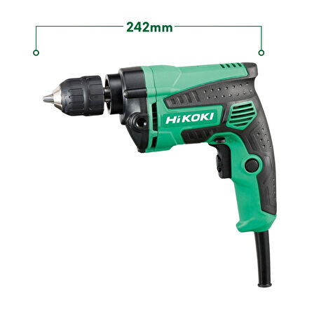 Hikoki D10VC3 600W 10mm Profesyonel Darbesiz Matkap
