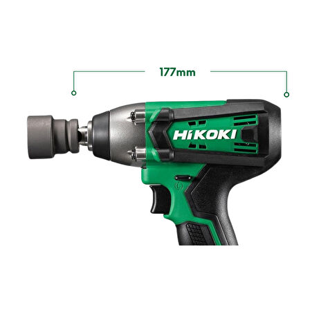 Hikoki WR18DF-2.0 18V/2.0Ah 220Nm 1/2" Çift Akülü Şarjlı Darbeli Somun Sıkma